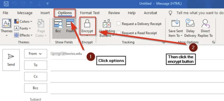 Outlook Encrypting